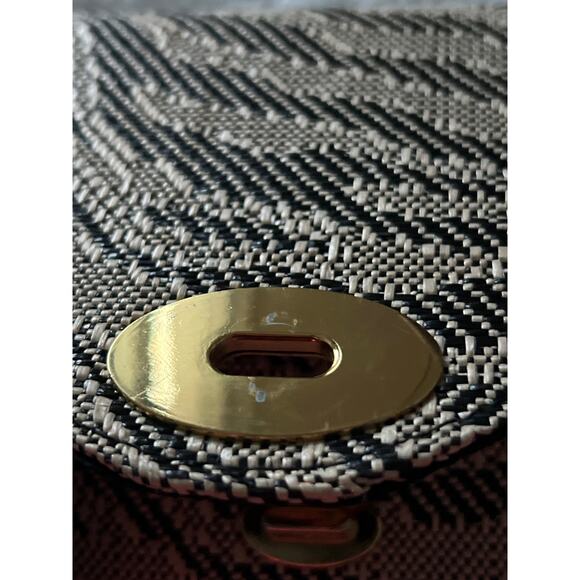 H&M Zebra Pattern Woven Straw Texture Clutch - Picture 11 of 16